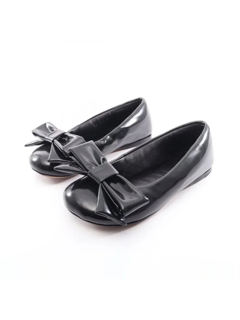 Loewe Puffer Ballerina Ribbon Leather Ballet Shoes